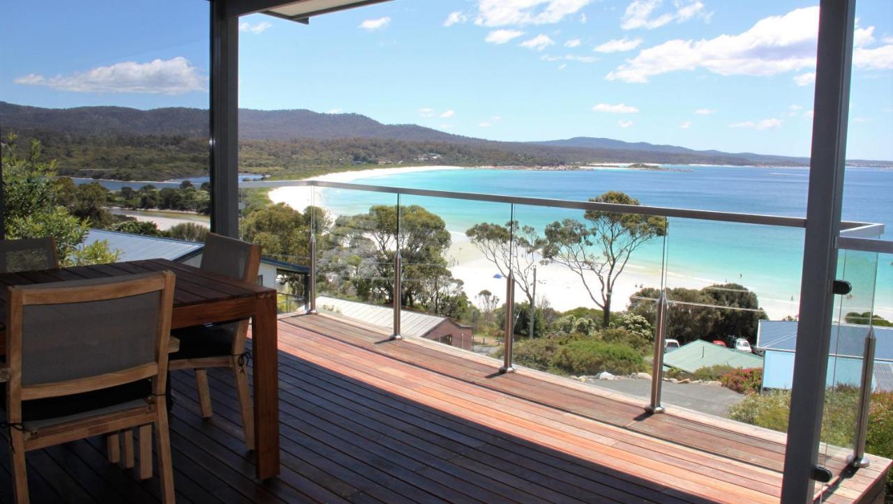 Binalong Bay Sea Eagle Cottage Amazing Views Of Bay Of Fires מראה חיצוני תמונה